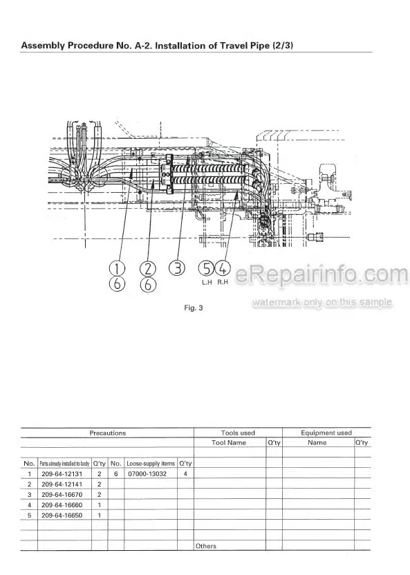 Photo 1 - Komatsu PC750-7 PC750LC-7 PC750SE-7 PC800-7 PC800SE-7 Field Assembly Instruction Hydraulic Excavator GEN00014-03