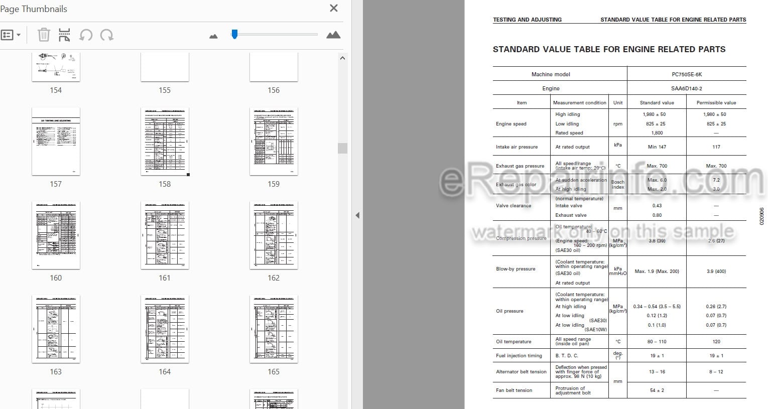Photo 4 - Komatsu PC750SE-6K Shop Manual Hydraulic Excavator UEBM002100 SN K3005- 10194-