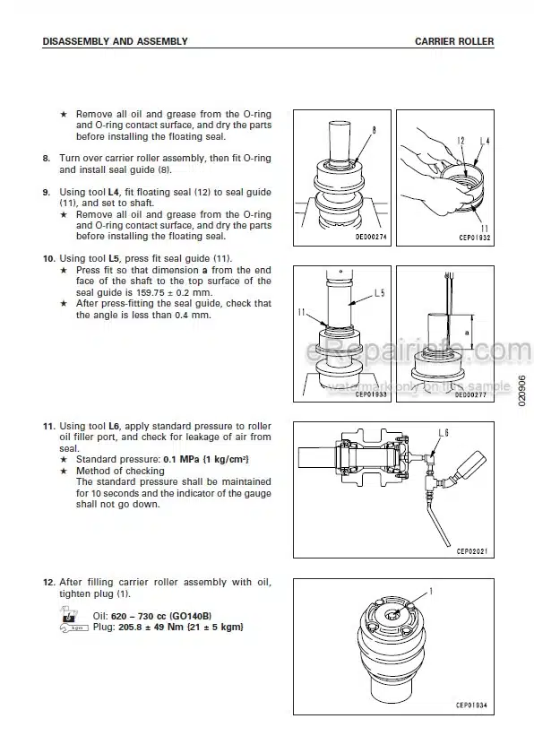 Photo 3 - Komatsu PC750SE-6K Shop Manual Hydraulic Excavator UEBM002100 SN K3005- 10194-