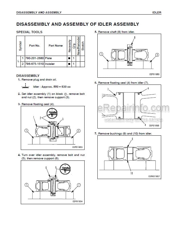 Photo 3 - Komatsu PC750SE-7K PC750LC-7K Shop Manual Hydraulic Excavator UEBM002400 SN K40001-