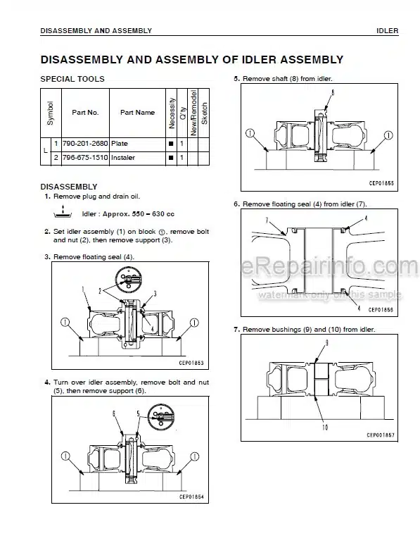 Photo 3 - Komatsu PC750SE-7K PC750LC-7K Shop Manual Hydraulic Excavator UEBM002400 SN K40001-