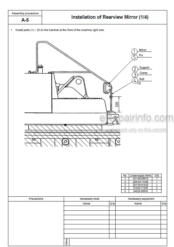 Photo 3 - Komatsu PC800-8E0 PC800LC-8E0 PC800SE-8E0 PC850-8E0 PC850SE-8E0 Field Assembly Instruction Hydraulic Excavator GEN00102-01