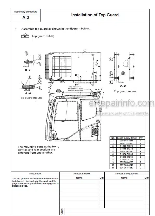 Photo 2 - Komatsu PC800-8 PC800LC-8 PC800SE-8 PC850-8 PC850SE-8 Field Assembly Instruction Hydraulic Excavator GEN00048-06