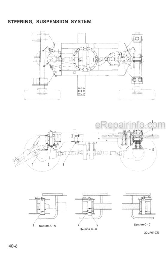 Photo 5 - Komatsu PW05-1 Shop Manual Wheel Excavator SEBM020L0101 SN 1001-