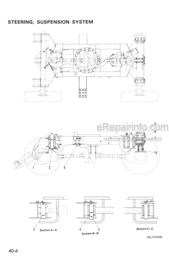 Photo 5 - Komatsu PW05-1 Shop Manual Wheel Excavator SEBM020L0101 SN 1001-
