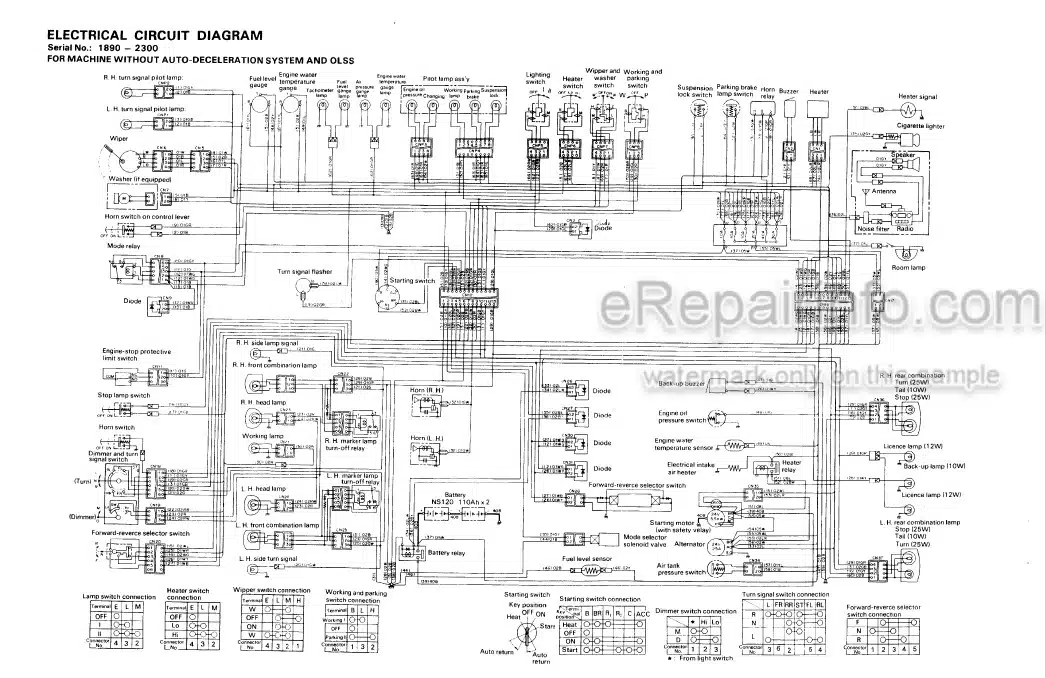 Photo 4 - Komatsu PW100-3 Shop Manual Wheel Excavator SEBM020D0304 SN 1890-