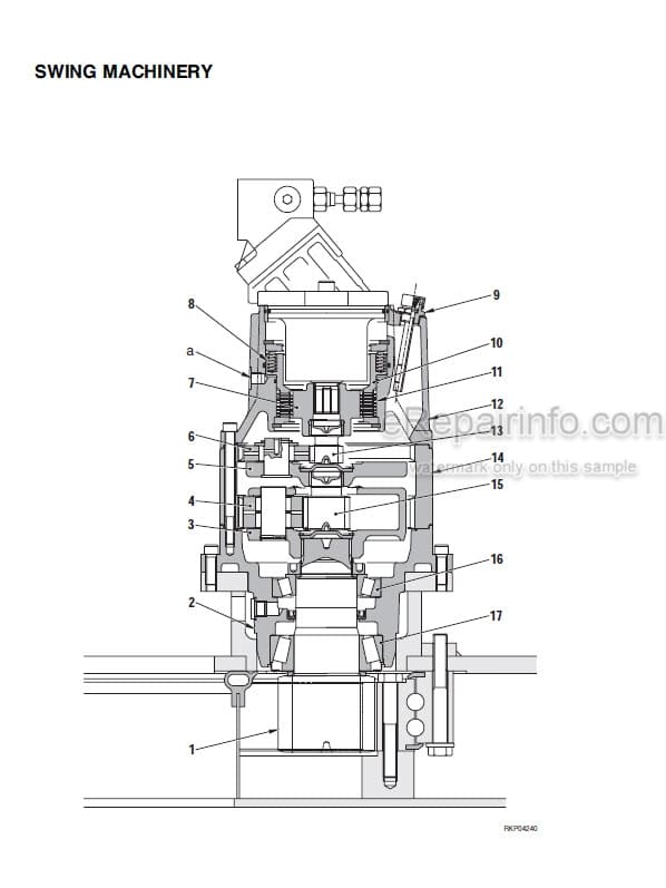 Photo 4 - Komatsu PW110R-1 Shop Manual Hydraulic Excavator WEBM000801 SN 2260000282-