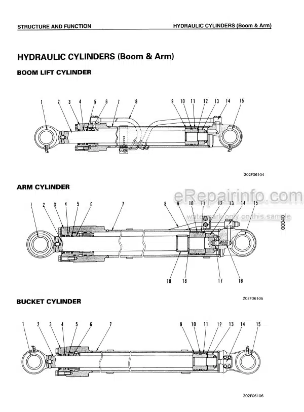 Photo 5 - Komatsu PW130-6K Shop Manual Wheel Excavator EEBM000403 SN K30001-