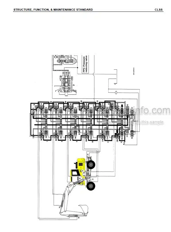 Photo 3 - Komatsu PW130-7K Shop Manual Wheel Excavator UEBM002800 SN K40001-