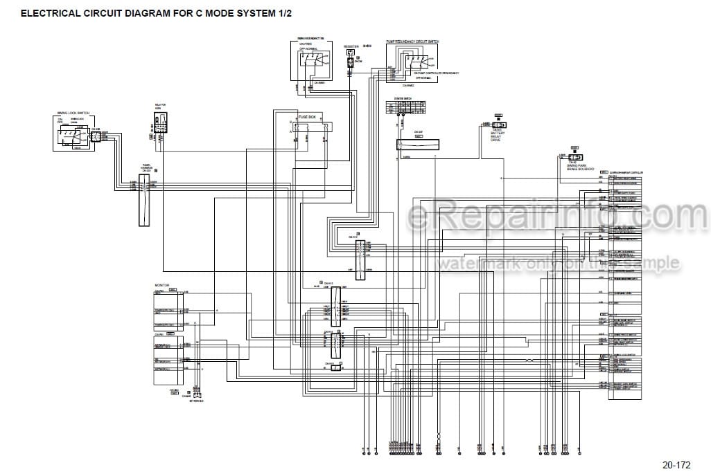 Photo 4 - Komatsu PW130ES-6K Shop Manual Wheel Excavator UEBM001202 SN K32001- K34001- K35001-