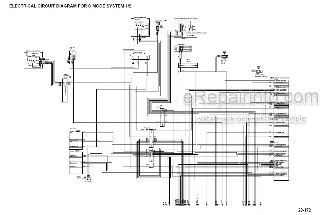 Photo 4 - Komatsu PW130ES-6K Shop Manual Wheel Excavator UEBM001202 SN K32001- K34001- K35001-