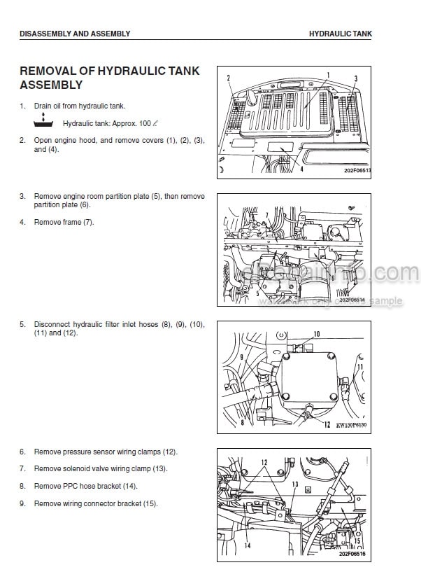 Photo 7 - Komatsu PW130ES-6K Shop Manual Wheel Excavator EEBM001701 SN K30545-