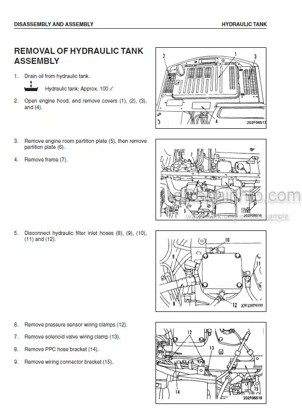 Photo 7 - Komatsu PW130ES-6K Shop Manual Wheel Excavator EEBM001701 SN K30545-