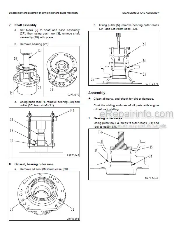 Photo 5 - Komatsu PW140-7 Shop Manual Wheel Excavator VEBM410101 SN H55051-