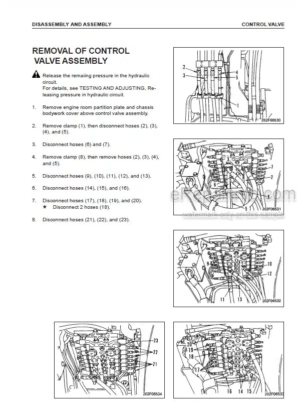 Photo 3 - Komatsu PW150ES-6K Shop Manual Wheel Excavator UEBM000401 SN K30001- K34001-