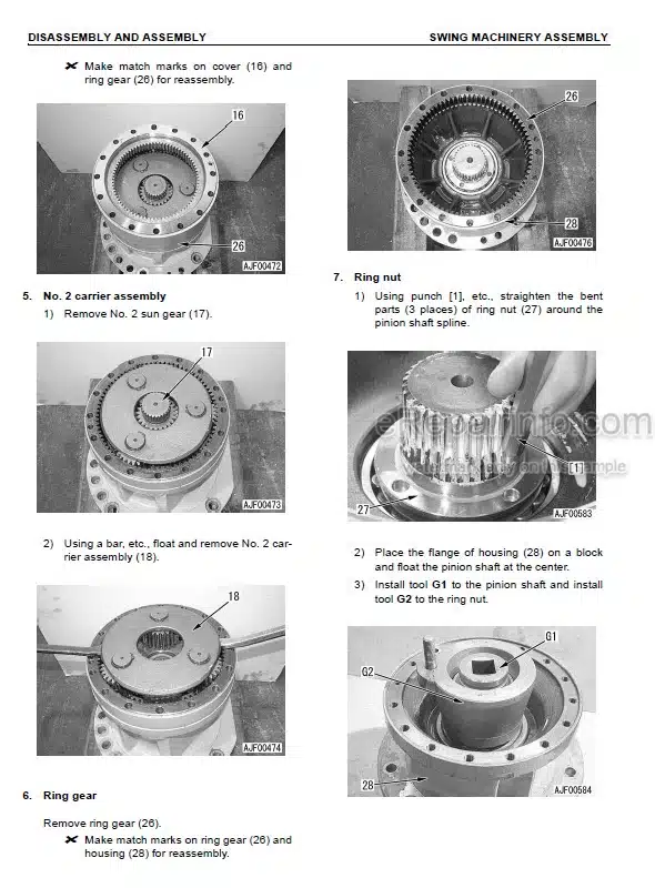 Photo 12 - Komatsu PW160-7H Shop Manual Wheel Excavator VEBM390100 SN H50051-