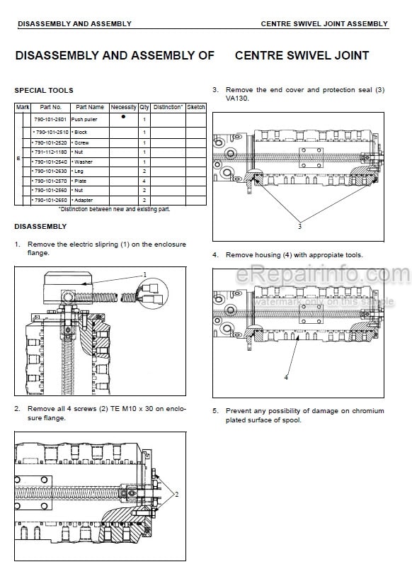 Photo 3 - Komatsu PW160-7H Shop Manual Wheel Excavator VEBM390100 SN H50051-