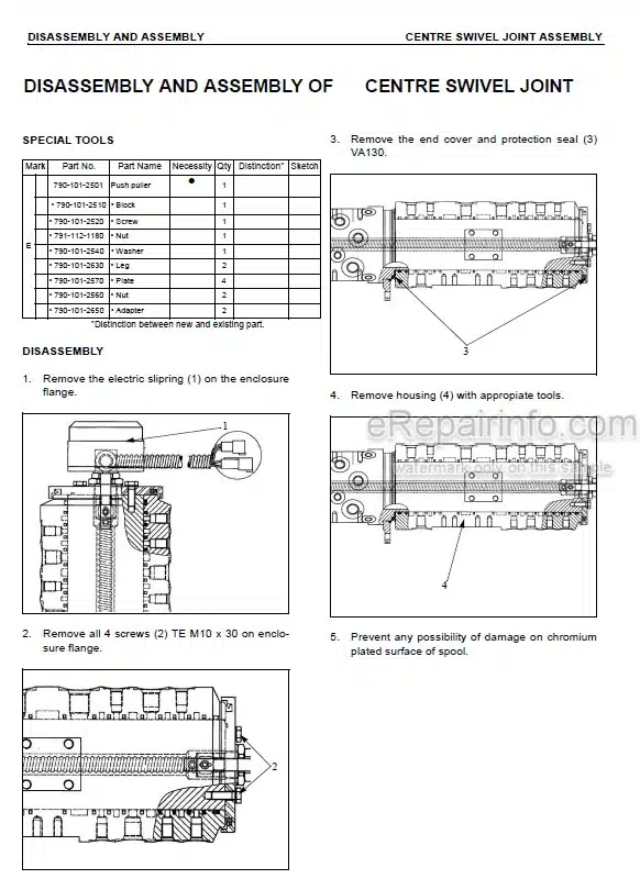 Photo 3 - Komatsu PW160-7H Shop Manual Wheel Excavator VEBM390100 SN H50051-