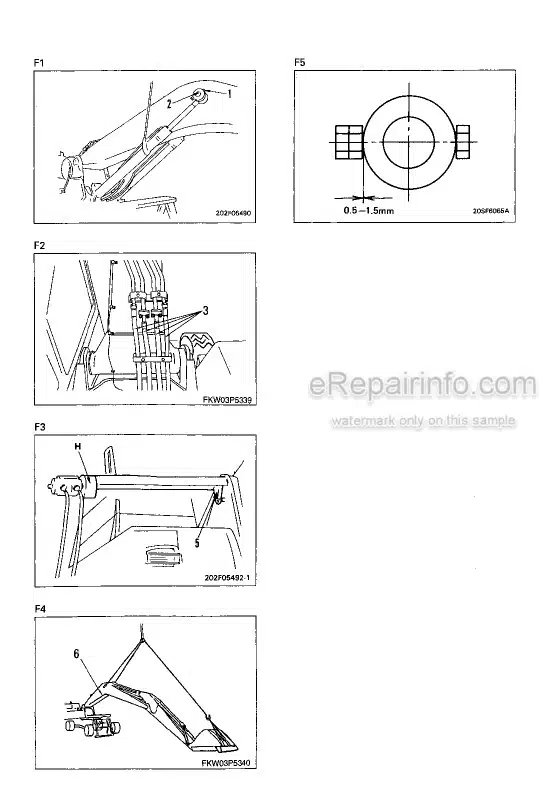 Photo 5 - Komatsu PW170-5K Shop Manual Wheel Excavator EEBM000106 SN K20001-