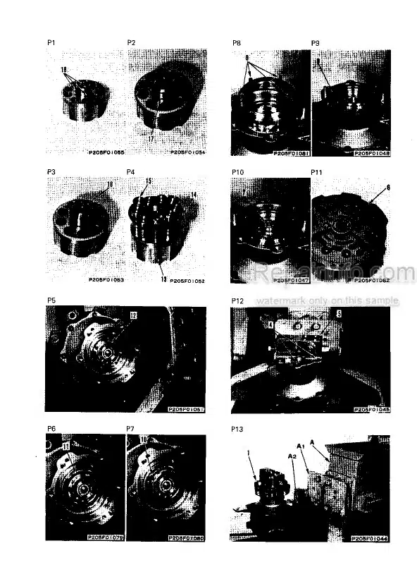 Photo 10 - Komatsu PW170-5K Shop Manual Wheel Excavator EEBM000106 SN K20001-