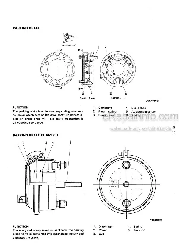 Photo 5 - Komatsu PW210-1 Shop Manual Wheel Excavator SEBM020K0102 SN 10001-