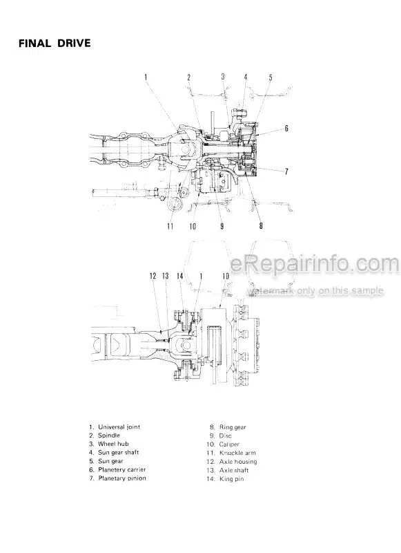 Photo 5 - Komatsu PW60-3 Shop Manual Wheel Excavator SEBM020B0303 SN 2001-
