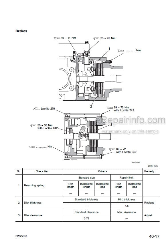 Photo 5 - Komatsu PW75R-2 Shop Manual Hydraulic Excavator WEBM001600 SN 22E0200001-