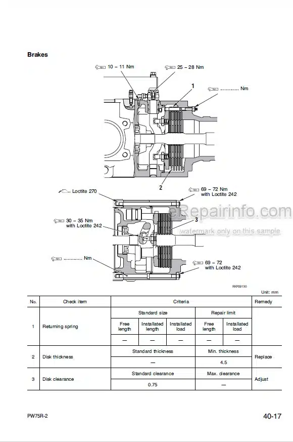 Photo 5 - Komatsu PW75R-2 Shop Manual Hydraulic Excavator WEBM001600 SN 22E0200001-