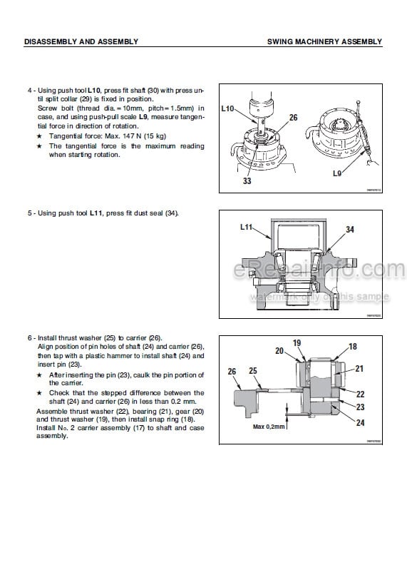 Photo 5 - Komatsu PW75R-2 Shop Manual Hydraulic Excavator WEBM001601 SN 22E0200243-