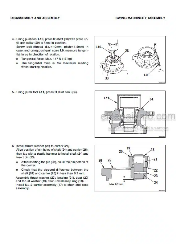 Photo 5 - Komatsu PW75R-2 Shop Manual Hydraulic Excavator WEBM001601 SN 22E0200243-