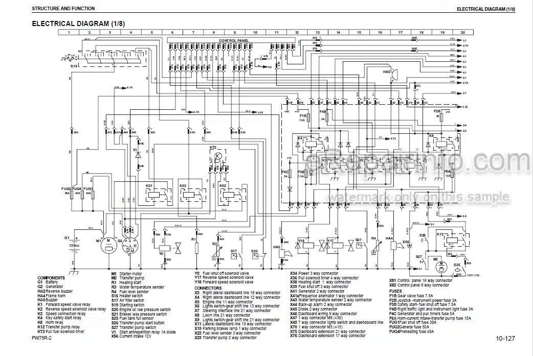 Photo 4 - Komatsu PW75R-2 Shop Manual Hydraulic Excavator WEBM001602 SN 22E0210001-