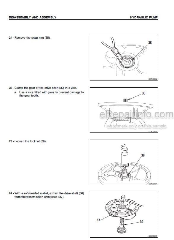Photo 3 - Komatsu PW95-1 Shop Manual Hydraulic Excavator WEBMPW9500 SN 0000007-
