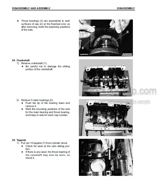 Photo 11 - Komatsu S4D95LE-3 Service Manual Diesel Engine For Komatsu Forklift Truck SM206