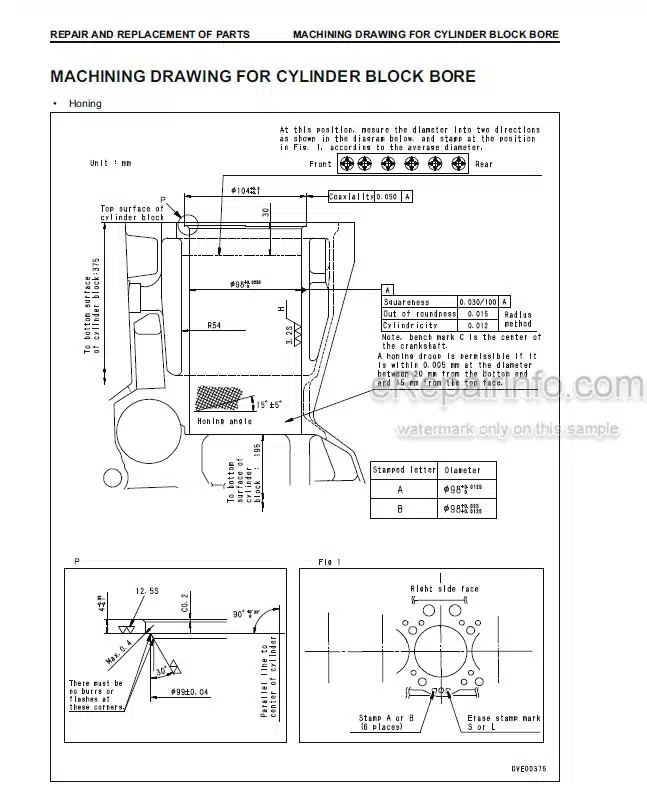 Photo 5 - Komatsu S4D95LE-3 Service Manual Diesel Engine For Komatsu Forklift Truck SM206