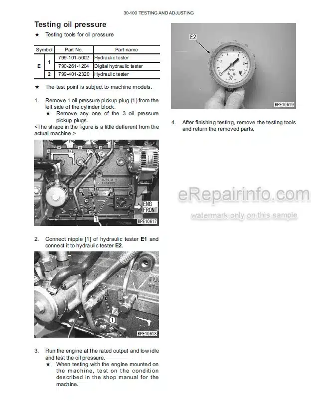 Photo 6 - Komatsu SAA6D10-7E-1-A Shop Manual Engine For Komatsu Forklift