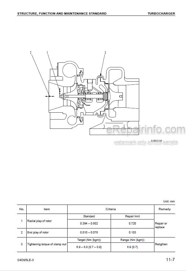 Photo 3 - Komatsu SAA4D95LE-5 S4D95LE-3 Shop Manual Diesel Engine For Komatsu Lift Truck 4D95LE-BE4