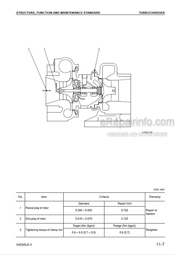 Photo 3 - Komatsu SAA4D95LE-5 S4D95LE-3 Shop Manual Diesel Engine For Komatsu Lift Truck 4D95LE-BE4