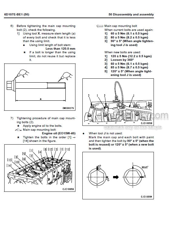 Photo 5 - Komatsu SAA6D10-7E-1-A Shop Manual Engine For Komatsu Forklift