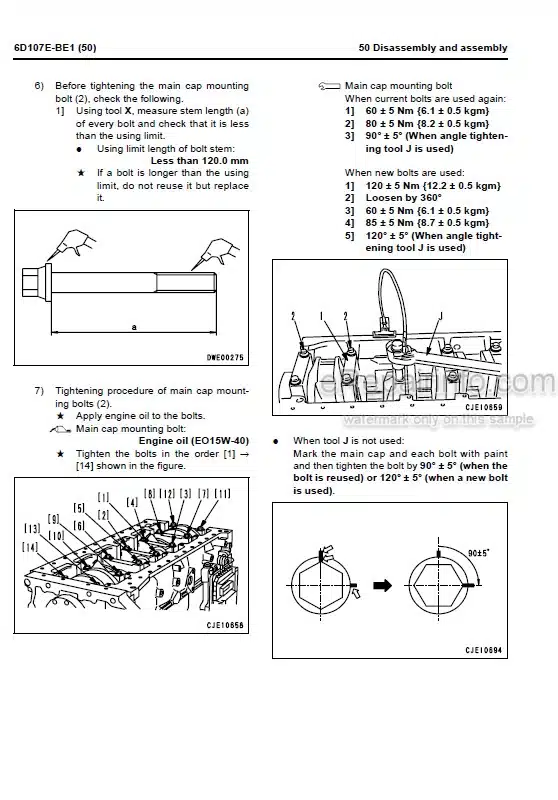 Photo 5 - Komatsu SAA6D10-7E-1-A Shop Manual Engine For Komatsu Forklift