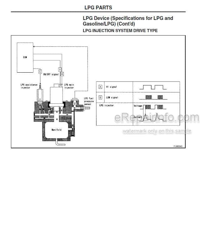 Photo 4 - Komatsu TB45E ECU Service Manual Gasoline Engine For Komatsu Forklift SM205 SN 133001-
