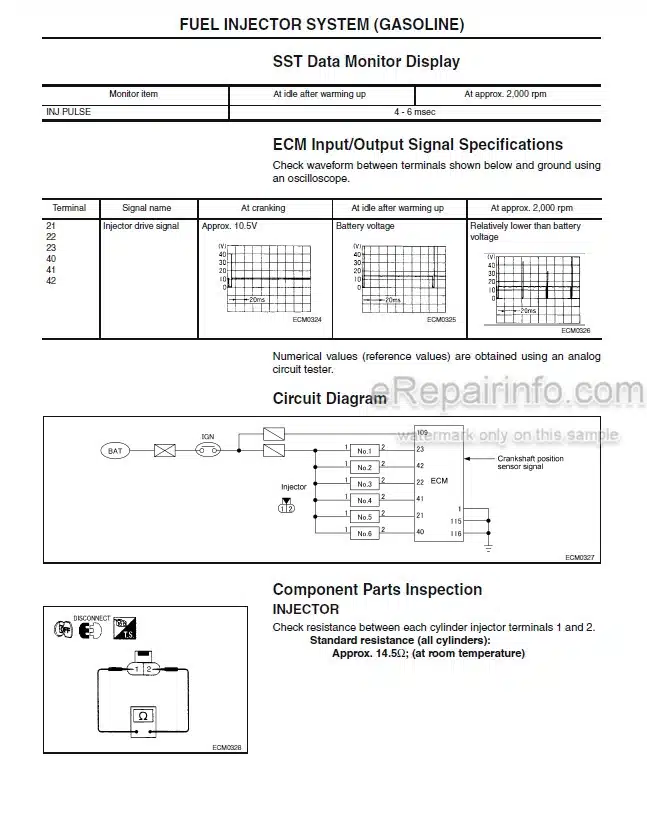 Photo 3 - Komatsu TB45E ECU Service Manual Gasoline Engine For Komatsu Forklift SM205 SN 133001-