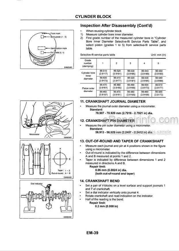 Photo 4 - Komatsu TB45E Service Manual For Komatsu Forklift Truck Engine SM127 SN 064005-