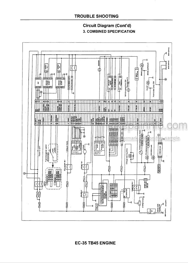 Photo 3 - Komatsu TB45E Service Manual For Komatsu Forklift Truck Engine SM127 SN 064005-