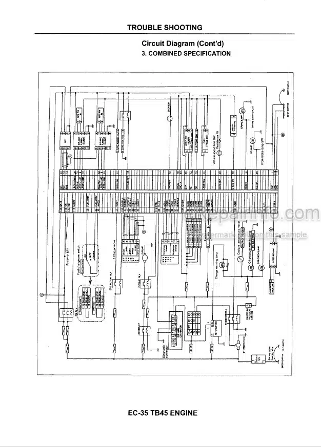 Photo 3 - Komatsu TB45E Service Manual For Komatsu Forklift Truck Engine SM127 SN 064005-