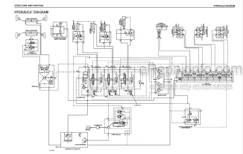 Photo 3 - Komatsu WH609-1E0 WH613-1E0 WH713-1E0 WH714H-1E0 WH716-1E0 Shop Manual Telescopic Handler WEBM008500