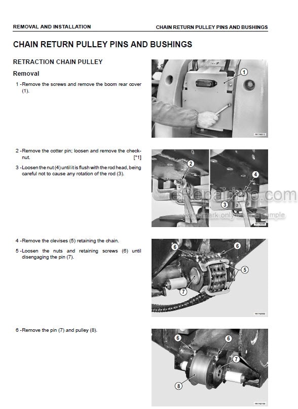 Photo 1 - Komatsu WH609-1E0 WH613-1E0 WH713-1E0 WH714H-1E0 WH716-1E0 Shop Manual Telescopic Handler WEBM008500