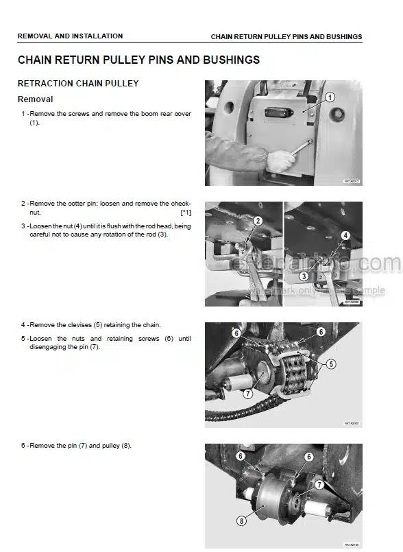 Photo 1 - Komatsu WH609-1E0 WH613-1E0 WH713-1E0 WH714H-1E0 WH716-1E0 Shop Manual Telescopic Handler WEBM008500
