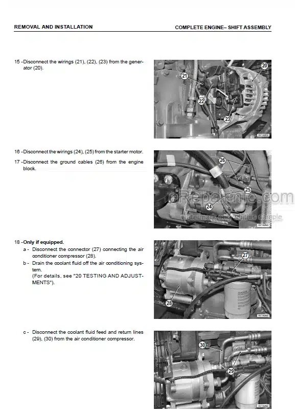 Photo 2 - Komatsu WH609-1 WH613-1 WH713-1 WH714-1 WH714H-1 WH716-1 Shop Manual Telescopic Handler WEBM005700