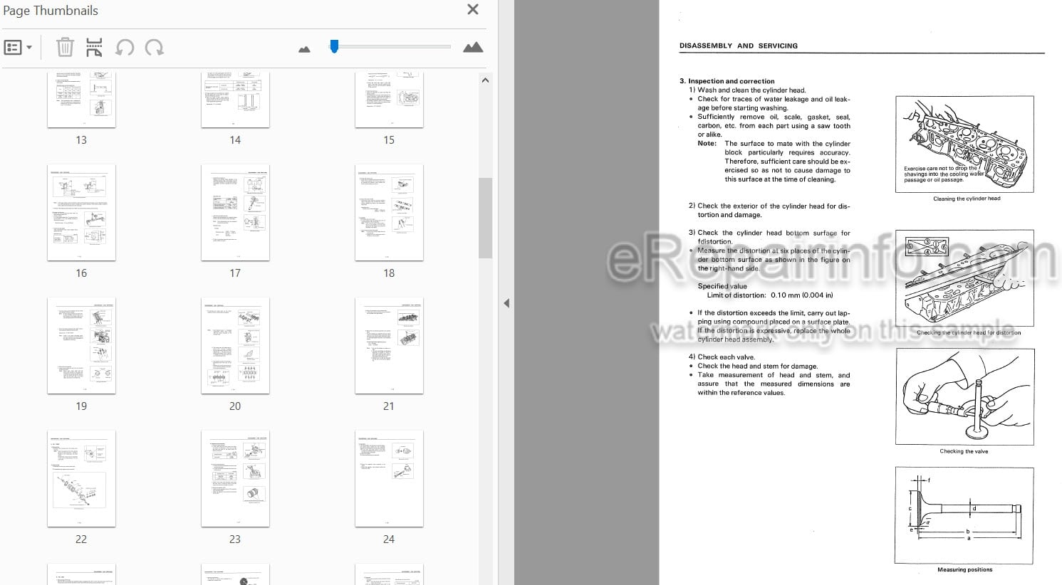 Photo 3 - Komatsu Z24 ZB24 Shop Manual Diesel Engine For Komatsu Forklift