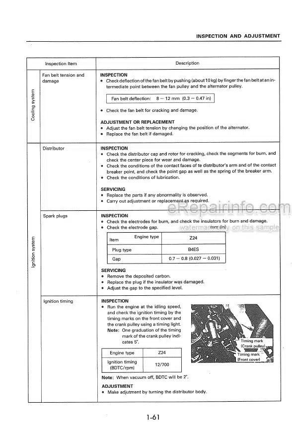 Photo 4 - Komatsu Z24 ZB24 Shop Manual Diesel Engine For Komatsu Forklift